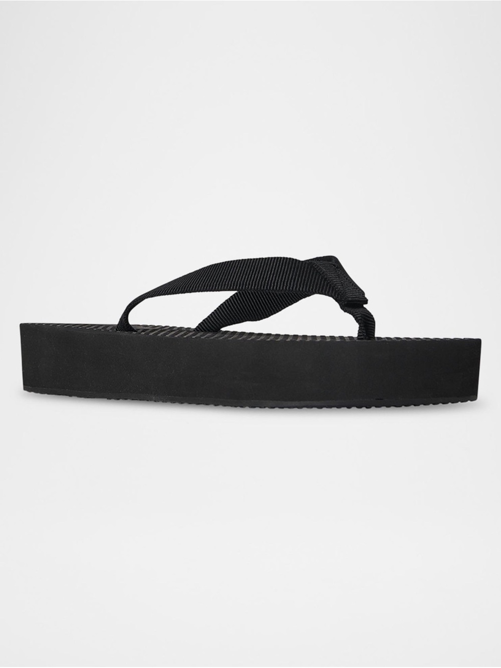 The Row Black Platform Flip Sandals